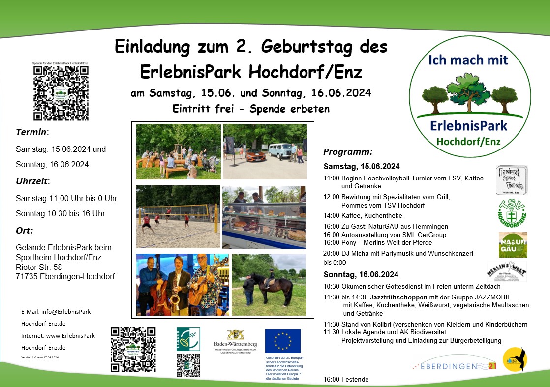 Einladung Erlebnispark Hochdorf Geburtstag 20240615 V 1.0